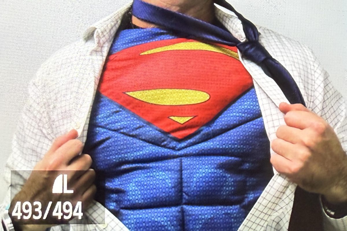 Mr. Ben Tatum in a superman suit.