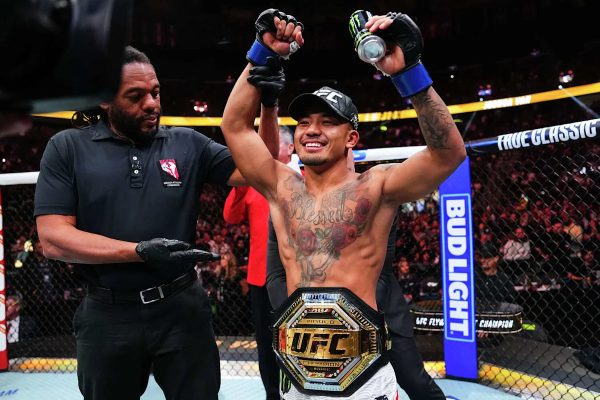 Joshua Van after winning the UFC 328